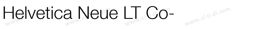 Helvetica Neue LT Co字体转换